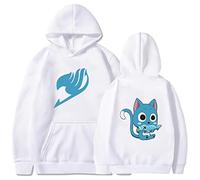 zhedu Fairy Tail Sudaderas con Capucha Harajuku Anime Japonés Impreso Hip Hop Streetwear Pullover Casual Manga Larga Hombres/Mujeres Sudaderas De Gran Tamaño (XL,Color 02)