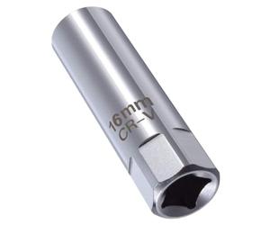 ZHEHENG Enchufe de bujía de 16 mm, herramienta de extracción de bujías de pared delgada de 12 puntos, herramienta de extracción magnética de pared delgada de 3/8 pulgadas