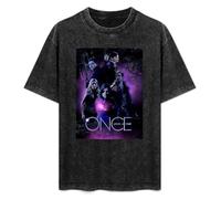 zhen xin cai Custom Once Upon A Time Men's and Women's Classic 100% Cotton T-Shirt Black S