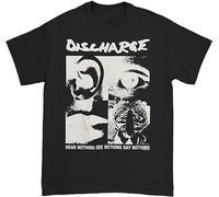 zhen xin cai Discharge Mens Hear Nothing T-Shirt S Black Super Soft Beautiful Couples Round Neck Hipster T-Shirt Black XXL