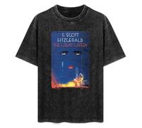 zhen xin cai Eid Men's The Great Gatsby T-Shirt Black L