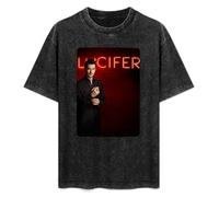 zhen xin cai Lucifer TV Show Poster T For Men T-Shirt Black M