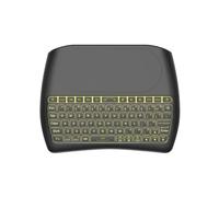 ZhenBaoTian Teclado D8 Bluetooth + 2.4G inalámbrico Flying Mouse Mini teclado con panel táctil, teclado remoto de mano para PC, Raspberry Pi 4, Android TV Box, Windows 7 8 10 versión de batería de