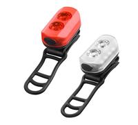 ZHENBYR Luz Delantera y Trasera LED para Bicicleta de Carretera, Recargable por USB, luz para Bicicletas, lámpara de Ciclismo Resistente Agua, Trasera, para Bicicletas Recargables duraderas