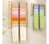 ZHENCHAO Expositor para pañuelos de Seda, Organizador de Pared de Metal para Ropa, Papel de Regalo, Tela y Cintas.