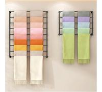ZHENCHAO Expositor para pañuelos de Seda, Organizador de Pared de Metal para Ropa, Papel de Regalo, Tela y Cintas.