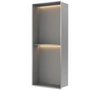 ZHENCHAO Nicho de Ducha Empotrado de Acero Inoxidable con iluminación LED, Estante de Almacenamiento de baño Impermeable para un Espacio organizado.