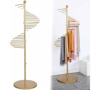 ZHENCHAO Perchero metálico en Espiral para Bufandas con 30 Varillas: Organizador versátil para Cinturones, Pantalones y Mantas, Ideal para Tiendas de Ropa y el hogar. Soluciones de almacena