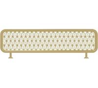 ZHENCHAO Separadores de ambientes Decorativos de Hierro Forjado para comedores. Elegante Separador de Mesa y encimera de 50 cm con diseño Dorado en Forma de B para Espacios Modernos.