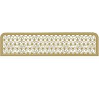 ZHENCHAO Separadores Decorativos de Hierro para comedores. Elegantes tabiques Bajos de 30 cm para encimeras y escritorios. Acabado Dorado Elegante Separar Espacios y Decorar