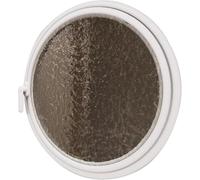 ZHENCHAO Ventana de Ojo de Buey Redonda giratoria con Eje Central, Vidrio Templado con ondulación de Agua, ventilación y privacidad, para cobertizos, Marco de aleación de Aluminio (40 cm/15