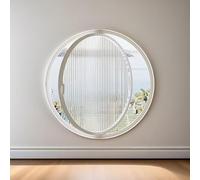 ZHENCHAO Ventana Redonda empotrada para cobertizo, Ventanas de ventilación giratorias de 360°, Ventana de Ojo de Buey de Vidrio Templado, Ventana corredera con manija, para baño, Cocina y d