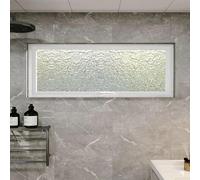ZHENCHAO Ventana Tipo Hangar, Ojo de Buey de Vidrio de Seguridad, giratoria 360°, corredera con manija para baño, Cocina, Dormitorio, Sala de Estar, Ventana de ventilación Decorativa (Blanc