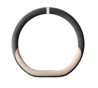 ZHENCU Funda Volante Coche para Ferrari LaFerrari, Cubierta De Volante De Felpa Invierno Protectores De Cuero De Gamuza con Tacto Suave,D-Grey