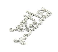 ZHENGCI Knife Die Happy Birthday - Troqueles de corte de metal para álbumes de recortes, sello en relieve