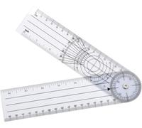 Zhenghebuy Goniometro,Transportador Médico,Goniómetro de Plástico para Terapia Física,Goniómetro Fisioterapia 360°ángulo,PVC Transportador de Articulaciones