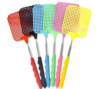 Zhenghebuy Matamoscas Extensibles,6 Piezas Matamoscas Telescopico,Matamoscas Manual Multicolor,Atrapamoscas para Mosquitos,Moscas,Insectos