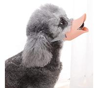 ZHENGJING Juego de boca de pato con forma de boca de perro llamado mascota, material de silicona a prueba de mordeduras, cómodo y boca con correas ajustables, mejor para evitar mordeduras, rosa, M