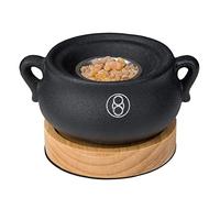 ZhengLong Quemador de incienso electrónico de resina de incienso, no requiere pastillas de carbón, 15 segundos para calentar, 50 - 320 ℃, temporizador 1 - 5 H, fácil personalizado, color negro