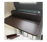 ZHENGQIAN Mesa de Balcon Plegable Colgante, con barandilla balcón, Barra Exterior,Mesa Auxiliar,Se pliega a Tan Solo 9 cm,para Exterior(L60*w27cm/L23.6*W10.6IN)