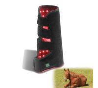 zhenmaster Cinturón Terapia Veterinaria LED Luz Roja para Caballos 660nm 850nm, Dispositivo Portátil Recargable, Rehabilitación Equina Completa, Alivio Dolor Muscular y Artritis Articular(Left Leg)