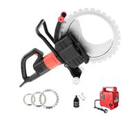 zhenmaster Cortadora Industrial 8900W para Concreto y Piedra, Corte Húmedo 30/40cm, Hoja Titanio 41/52cm, Motor Brushless, Perfecta para Puertas, Reformas y Emergencias(30cmCutDpth)