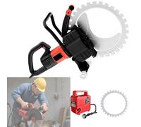 zhenmaster Cortadora Profesional de Concreto 8900W, Disco 52cm de Titanio, Motor Brushless, Sis-tema de Agua, Profundidad Ajustable 40cm, Para Reformas, Obras y Emergencias(30cmCutDpth)
