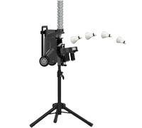 zhenmaster Máquina de bádminton automática con App, 52 Volantes, intervalo 1-5s, trípode 18-125cm, Entrenamiento en casa o Gimnasio, lanzadora portátil, batería 6h, Ligera 10kg