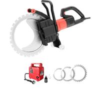zhenmaster Máquina de Corte para Concreto 8900W, Hoja de Titanio 52cm, Motor Brushless, Corte Profundo 40cm, Sis-tema de Agua, Para Construcción de Carreteras y Reformas(40cmCutDpth)