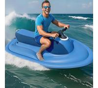 zhenmaster Moto de Agua de Propulsión para 2-3 Personas, Barco Jet Hinchable Portátil para Adultos, 10 Velocidades, Autonomía 130min, Estabilidad de Doble Aleta para Ka-Yak y Snorkel en Piscina