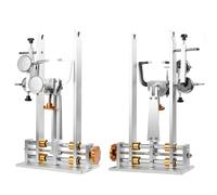 zhenmaster Soporte Profesional para Centrar Ruedas de Bicicleta, Herramienta de Alineación de Llanta de Aleación de Aluminio con 3 Medidores, Llave de Radios para Ruedas de 16 a 29 Pulgadas(Gold)