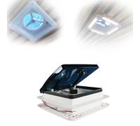 zhenmaster Ventilador de Ventilación de Techo para Autocaravana Profesional, Ventilador de Techo para Autocaravana Silencioso con Detección Automática de Lluvia, Ventilador Reversible 12V