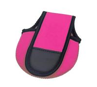 ZHENNB Bolsa de almacenamiento de tambor a prueba de agua, funda protectora para carrete giratorio, bolsa de carrete de pesca, bolsa de carrete de pesca, rosa roja