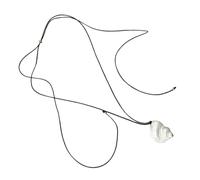 ZHENNB Collar de concha ajustable de 120 cm, cordón de piel sintética, cadena de clavícula, estilo costero, accesorio elegante de cadena para el cuello, collar inspirado en piel sintética, talla única