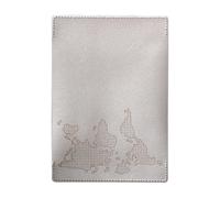 ZHENNB Juego de fundas compactas para pasaportes, con función de seguimiento de viaje y ranura para tarjetas, funda para pasaporte, blanco/gris, Talla única