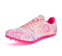 ZHENSI Zapatillas De Atletismo con Clavos para Niños Hombres Y Mujeres Ligeras para Carreras Y Sprint,Rosado,40 EU
