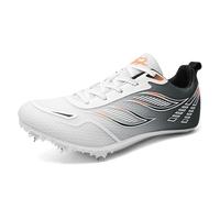 ZHENSI Zapatillas De Atletismo para Hombre Mujer Y Niño con Clavos para Carreras Saltos Y Velocidad,Negro,34 EU