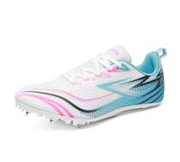 ZHENSI Zapatillas De Atletismo para Hombre Y Mujer con 8 Clavos Zapatillas Profesionales para Correr Saltar Y Competir,Azul,38 EU