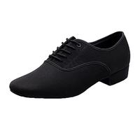 ZHENSI Zapatos De Baile Moderno para Hombre Zapatos De Baile Latino De Suela Completa Ligeros Y Transpirables para Interiores Y Exteriores,Black a,46 EU