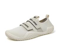 ZHENSI Zapatos De Peso Muerto, Zapatos De Levantamiento De Pesas En Cuclillas Hombres Mujeres Zapatos De Entrenamiento Cruzado Descalzos para Gimnasio En Interiores,Beige,44 EU