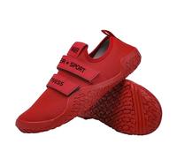 ZHENSI Zapatos De Peso Muerto, Zapatos De Levantamiento De Pesas En Cuclillas Hombres Mujeres Zapatos De Entrenamiento Cruzado Descalzos para Gimnasio En Interiores,Rojo,40 EU