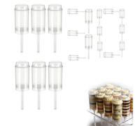 ZHENWO Cake Push Pop Containers With Lids, for Homemade Treats/Dessert/Snacks, Cake Pop Stand, for Wedding, Birthday Party & Diy Baking (30Pcs)
