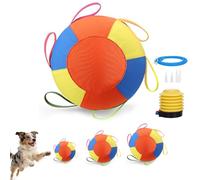 ZHENWO Herding Ball for Dogs, Giant Dog Ball with Handle Cover & Pump, Calming Jumbo Balls, 10/18/22" Tear-Resistant Inflatable Toy for Play Exercise Dog & Outdoor Play (M-18in)