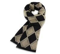 ZHER-LU Hombres bufanda de invierno suave cálido largo de cachemira sentir bufandas, cuello suave grueso cálido de invierno (C)