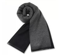 ZHER-LU Hombres bufanda de invierno suave cálido largo de cachemira sentir bufandas, cuello suave grueso cálido de invierno (A)