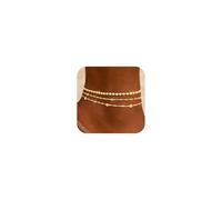 ZHESHY Tobilleras chapadas en oro de 14 quilates para mujer, resistentes al agua, con eslabones cubanos, cadena de corazón, no se deslustran, delicadas pulseras de tobillo en capas para mujer, joyería