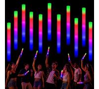 ZHFEIIRU 56PCS Palos Luminosos Para Fiestas, Bastones de luz LED, 3 Modos | Barras Luminosas Fluorescentes,Colorido Intermitente LED estroboscópico para conciertos, Fiestas y Eventos