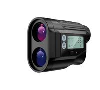 ZHFGJKSO Telémetro de Golf 1000Y con transmisión de Voz, Bloqueo de asta de Bandera y Pantalla de compensación de Pendiente for golfistas.(Black Rangefinder)