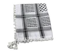 ZHGFXIN Bufanda clásica Arafat Keffiyeh para hombre, uso diario con diseños únicos, bufanda árabe shemagh para adultos, pañuelo tradicional Arafat, Negro, Talla única