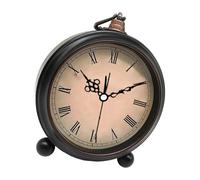 ZHGFXIN Reloj despertador retro de 5 pulgadas, funciona con pilas, movimientos silenciosos, luz suave y brillante, para dormitorio, mesita de noche, oficina, decoración de escritorio